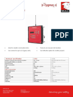 Cygnus CYG6 Temporary Alarm System Base Panel Datasheet