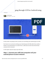 Wireless Debugging Through ADB in Android Using WiFi PDF