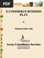 E-Commerce Business Plan: Mohamed Dahir Abdi