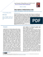 Regulatory Aspects of Medical Devices in India PDF