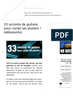 33 Accords de Guitare Pour Varier Les Plaisirs ! (Débutants)