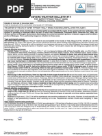 Severe Weather Bulletin #14: Department of Science and Technology