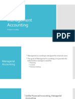 Management Accounting: Product Costing