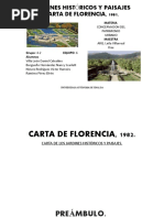 Carta de Florencia 1982