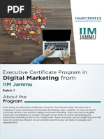 Digital Marketing From: Executive Certificate Program in