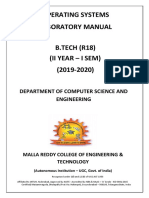 Operating Systems Lab (R18)