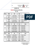 Calendrier Controle 1er Semestre Nouveau