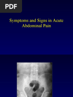 Symptoms and Signs in Acute Abdominal Pain