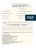 Ficha Sobre Funções Sintáticas e Subclasses Dos Verbos