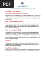 An Overview of Trend Micro Deep Security Solution Components