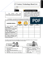 21 Century Technology-Based Art: Content Standard Performance Standard