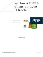 Introduction À L'etl Et Application Avec Oracle