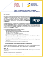 Mastercard Foundation Scholars Program Application Form PDF