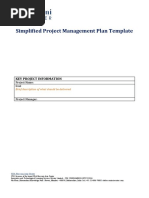 Project Management Plan Template 2020