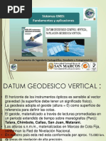 Semana 9-10 Datum - Control Vertical y Nivelacion Geodesica Doble Vista PDF