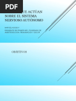 Drogas Que Actúan Sobre El Sistema Nervioso Autónomo