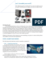 Zone 2 Assemble Your Own PC - Node 1 Hardware Needed