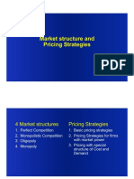 Market Structure and Pricing Strategies