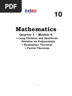 Math 10 - Q1 - Week 6 - Module 6 - Division-Of-Polynomials - For - Reproduction