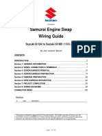 Suzuki Samurai G13 To G13B Engine Swap Wiring Guide 1996 Only.