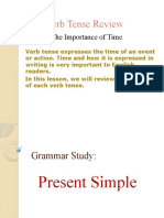 Verb Tense Review: The Importance of Time