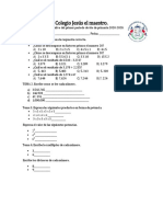 Examen de Matematicas