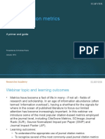 Journal Citation Metrics: A Primer and Guide