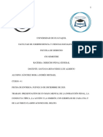 SANCHEZ MORA ANDRES MICHAEL - Mapa Mental de La Infracción Penal y La Clasificación Del Delito