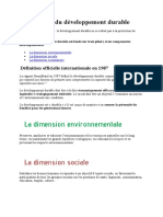 Les 3 Piliers Du Développement Durable