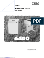 Maintenance Information Manual: 6400 Line Matrix Printers