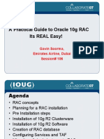 A Practical Guide To Oracle 10g RAC Its REAL Easy!: Gavin Soorma, Emirates Airline, Dubai Session# 106