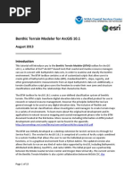 Utorial: Benthic Terrain Modeler For Arcgis 10.1