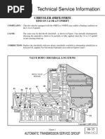 Technical Service Information: Chrysler 45Rfe/55Rfe