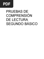 Pruebas de Comprensión de Lectura 2°