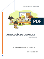 ANTOLOGÍA DE QUIMICA I 2020 1a ED