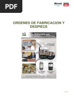 Ordenes de Fabricacion y Despiece