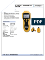 Metravi: Digital Contact / Non-Contact Tachometer