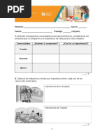 Evaluación U4 Tema 1 Vida en Comunidad