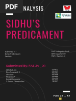 Sidhu'S Predicament: Case Analysis