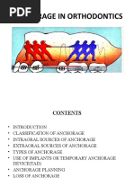 Anchorage in Orthodontics