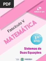 Fascículo - 5 - 1º - Ano - Matemática - (Sistemas de Duas Equações) PDF