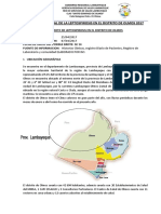 Informe de Inicial de Brote de Leptospirosis - Olmos