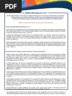 An IPCC Special Report On The Impacts of Global Warming of 1.5°C