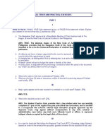 Legal Ethics and Practical Exercises I TRUE or FALSE. Answer TRUE If The Statement Is True, or FALSE If The Statement Is False. Explain