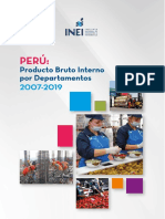 Perú Producto Bruto Interno Por Departamentos 2007 - 2019