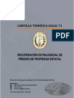 Cartilla 71 - Recuperación Extrajudicial de Predios de Propiedad Estatal