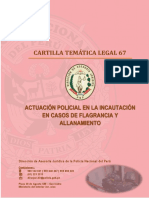 Cartilla 67 - Actuación Policial en La Incautación