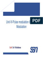 Unit-IV-Pulse Modulation & Digital Modulation Modulation: Staff