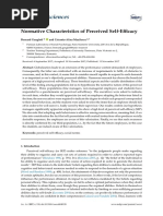 Social Sciences: Normative Characteristics of Perceived Self-Efficacy