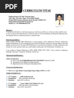 Curriculum Vitae: Objective